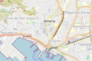 Mapa de Almería en la página web de Endesa.