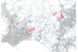 Plano de situación del futuro Puerto Seco de Níjar realizado por Prointec hace ya 9 años.