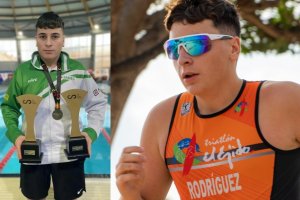 German Rodríguez, campeón de España en Natación adaptada.