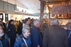 Una pasada edición de la multitudinaria feria ExpoAlpujarra en Ugíjar.