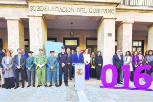 Concentración el pasado 25N en la Subdelegación del Gobierno de Almería.