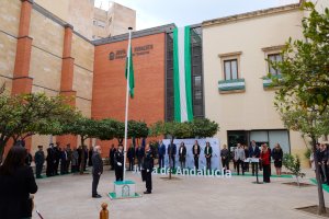 Día de la Bandera, celebrado en la sede de la Delegación del Gobierno de la Junta de Andalucía.