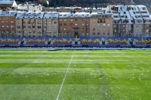 Encamp completamente nevado antes del Andorra-Castellón hace dos semanas. Frente al Almería no habrá nieve pero sí frío.