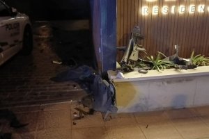 La zona después del siniestro en la capital.