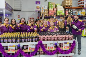 El equipo de Borosa Market preparado para la Navidad.