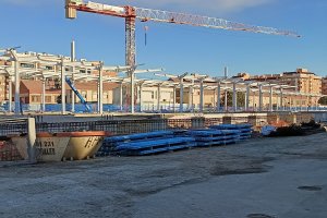 Zona de las nuevas dársenas de la estación