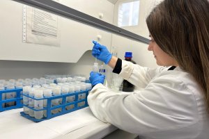 Medida de la respiración microbiana empleando un analizador de gases.