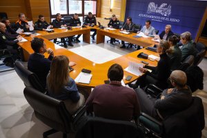 Reunión de la Junta Local de Seguridad en El Ejido.