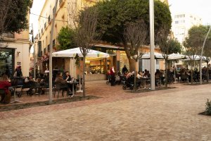 Vista del Paseo de Almería en el tramo abierto