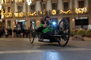 Pablo Pérez rodando en la San Silvestre de Almería del año pasado.