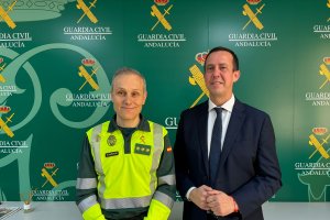 Coronel, junto al subdelegado del Gobierno de España, José María Martín.