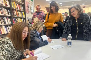 Susana Pozo y Rosa Navarro en Librería Picasso.