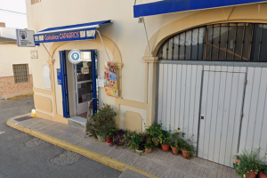 Despacho receptor nº 05.845 de Turre donde se ha validado El Millón de Euromillones.