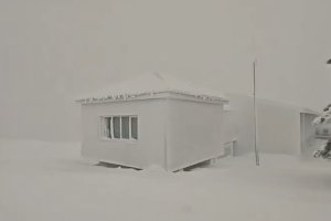 Imagen de la nevada en Calar Alto.