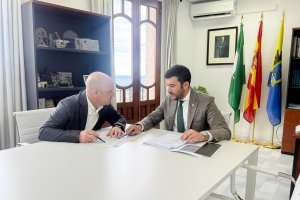 Visita del presidente de la Diputación a Mojácar.