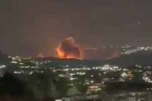 Imágenes de los bombardeos en Venezuela publicadas en redes sociales.