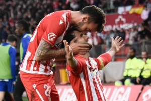 Baptistao firmó el 2-1 y liberó toda la presión que tenía encima, ya que no marcaba desde la segunda jornada en León.