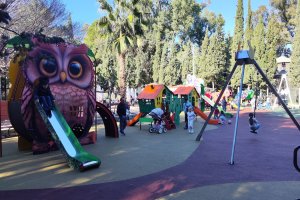 Así luce la nueva zona reformada del Parque Adolfo Suárez.