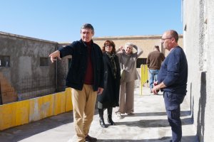 Zona de obras del Centro de Formación para el Empleo.