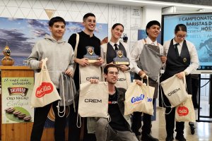 Semifinalistas del Campeonato de Baristas de Escuelas de Andalucía en la Escuela de Hostelería de Almería