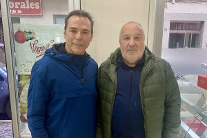 Antonio Hermosa junto a Emilio Hernández.