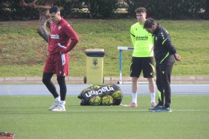 Las caras de Andrés Fernández y Morcillo, este lunes.