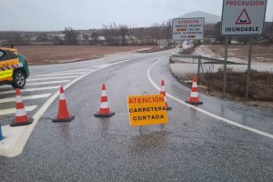 Primera carretera cortada en la provincia de Almería