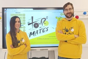 Carmen Esparcia, responsable de los vídeos explicativos y Diego Alonso, creador del Tour de Mates.