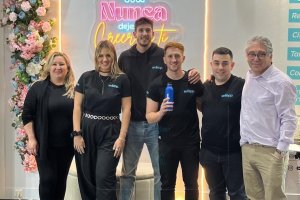 El equipo de 'Wilapp' durante la celebración de la feria.