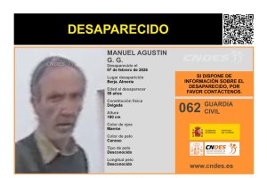 Cartel del Centro Nacional de Personas Desaparecidas.