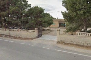 Cortijo desalojado en Níjar.