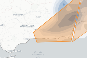 Radar de turbulencias para las próximas horas en Andalucía.
