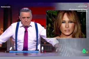 Imagen de El Intermedio hablando de Melania Trump.
