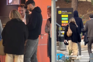 Gerard Piqué y Clara Chía, de visita exprés en Almería.