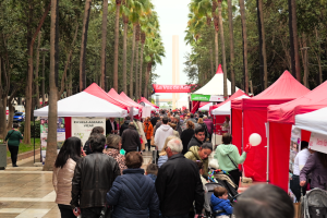 La Rambla de Almería durante la celebración del Día del Tomate el pasado año.