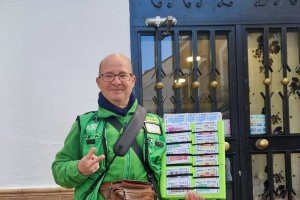 Antonio Álamo, vendedor de la ONCE en Gérgal.