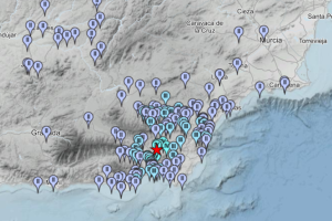 Municipios en los que se ha sentido el terremoto de Tabernas.