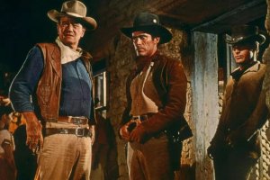 Fotograma de una película de Jhon Wayne.