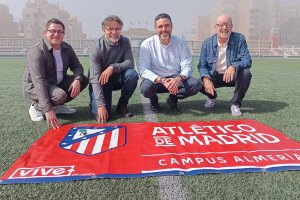 Presentación del Campus del Atlético de Madrid que se celebrará en Almería.