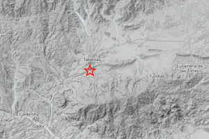 El epicentro del terremoto se ha localizado en Tabernas, según la web del Instituto Geográfico Nacional.
