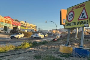 Inicio de obras en la carretera N-340a en Huércal de Almería.