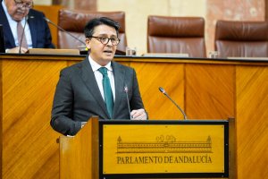Manuel Guamán en el Parlamento de Andalucía