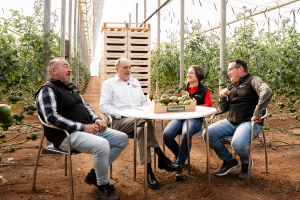 Un momento de la grabación del episodio de 'La familia de Agrupalmería'.