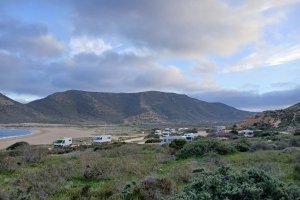 Caravanas en el Parque Natural de Cabo de Gata-Níjar