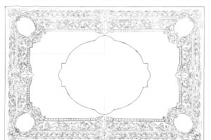 Diseño del techo de palio para Fe y Caridad, que incluirá varias obras del pintor Raúl Berzosa.