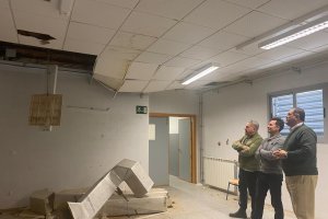 Imagen de uno de los centros educativos dañados por los temporales.