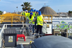 La ecofactoría de Roquetas muestra el modelo de gestión sostenible impulsado por Hidralia.