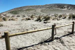 Imagen de una duna de Cabo de Gata.
