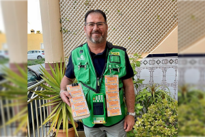 Bartolomé Caparrós, el vendedor de lotería.