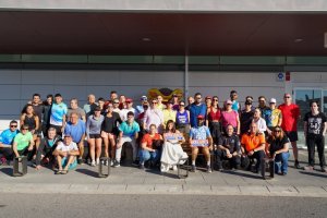 Participantes en la prueba solidaria de Vícar.